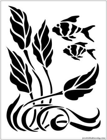 Растительные трафареты для декора