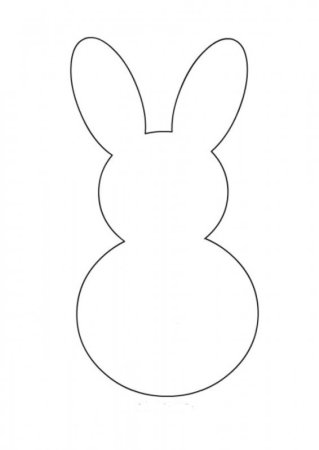 Заяц контур сзади