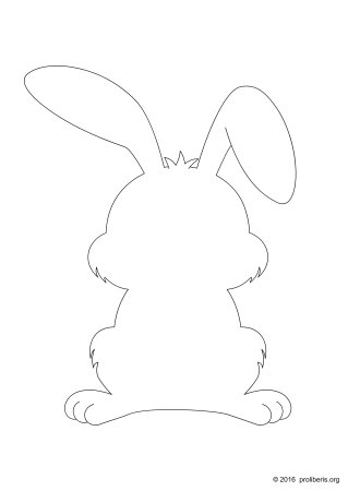 Трафарет зайчика