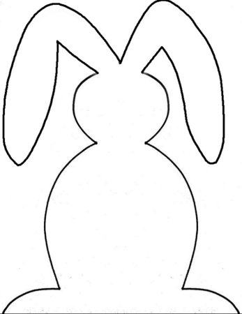 Трафарет зайчика