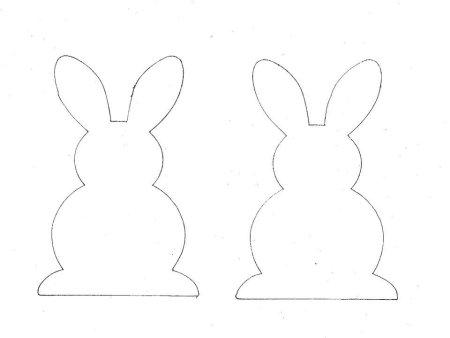 Форма зайчика для вырезания