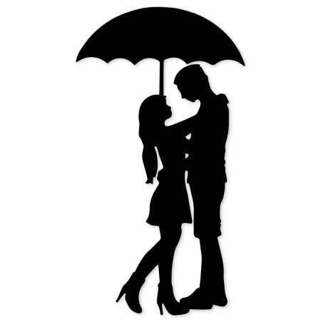 Силуэты влюбленных
