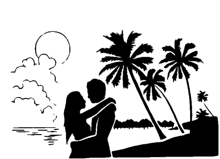 Трафареты влюбленных пар