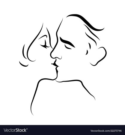 Очертания лиц влюбленных