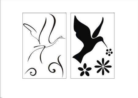 Трафарет пластик узор