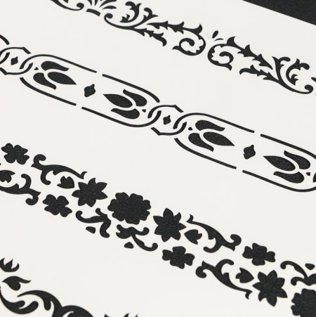 Трафарет цветы для покраски