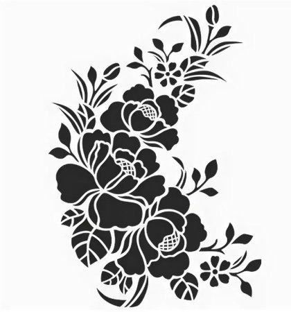 Трафарет для нанесения рисунка на стену