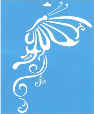 Трафарет из скотча для декора