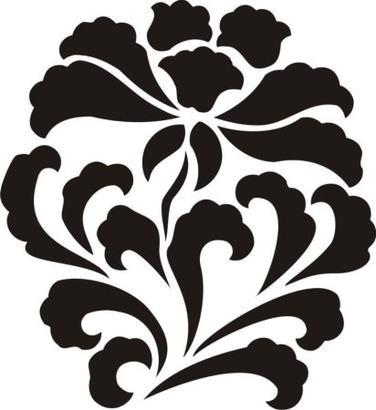 Орнамент на окрашенной стене