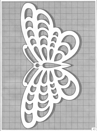 Трафареты бабочки