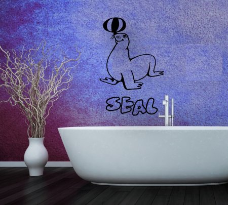 Декоративные наклейки на стену в ванную