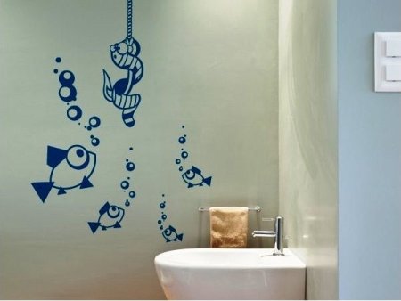 Трафареты для стен в ванной