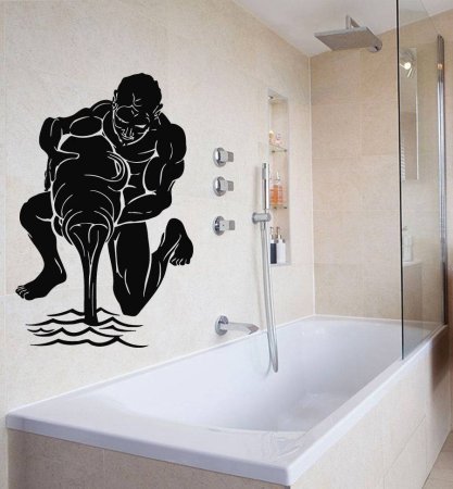 Виниловые наклейки в ванную