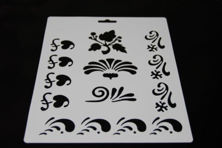 Пейп-арт трафареты узоры для техники