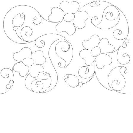 Орнамент для вышивки гладью