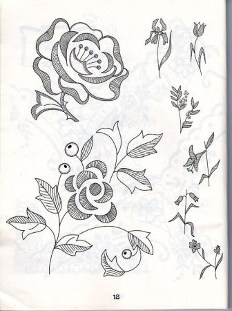 Шаблоны цветов узоров