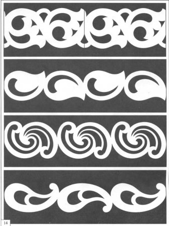 Угловые трафареты для декора