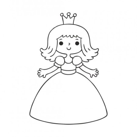 Шаблон принцессы для вырезания