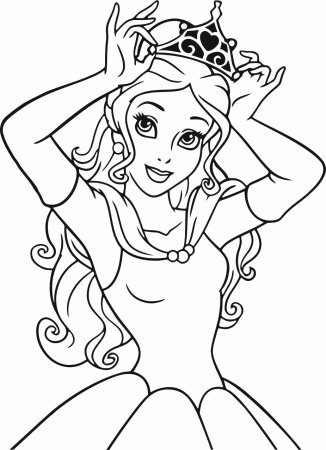 Трафарет принцессы