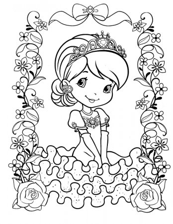 Принцесса. Раскраска