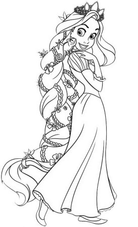 Раскраски принцессы Диснея Эльза