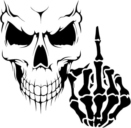 Череп трафарет