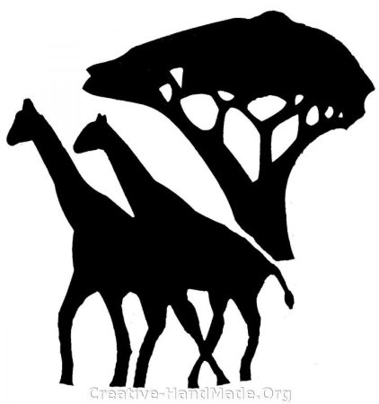 Силуэты животных композиция