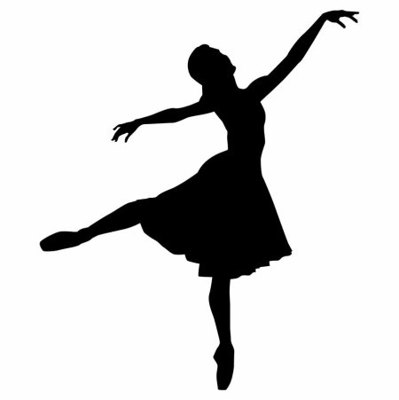 Маленькие балерины трафареты