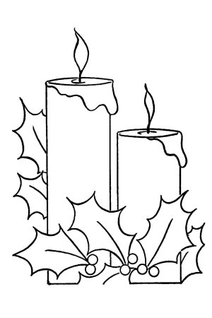 Новогодние украшения раскраска