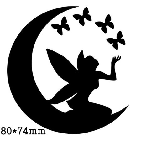 Трафарет феи на стену