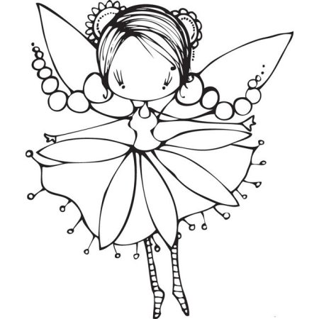 Контур феи для раскрашивания