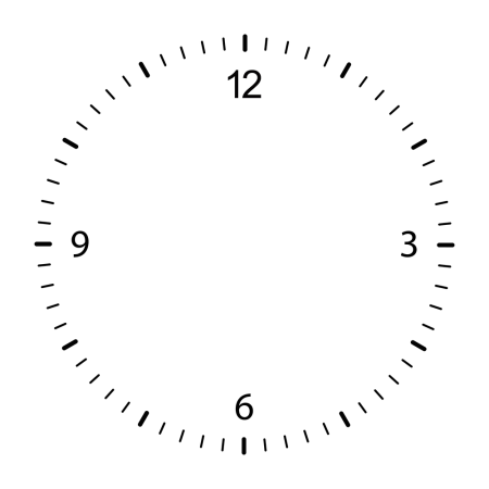 Трафарет часы