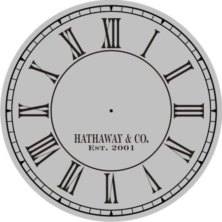 Трафарет для часов круглый