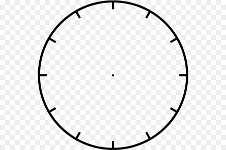 Циферблат часов без стрелок