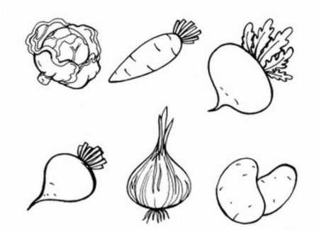 Раскраска клубника для детей 2-3 лет