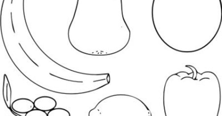 Фрукты. Раскраска