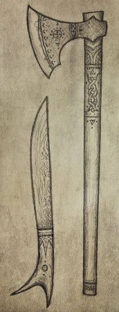 Эскиз боевого топора