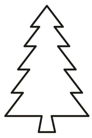 Елка раскраска