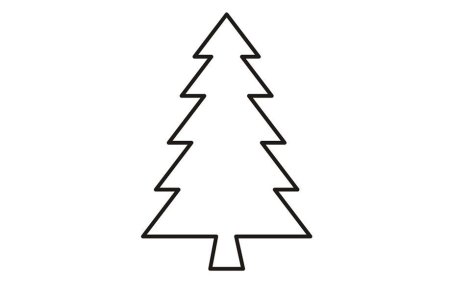 Елка раскраска для детей