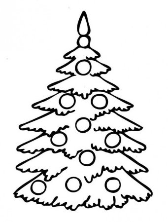 Трафареты на новый год елка