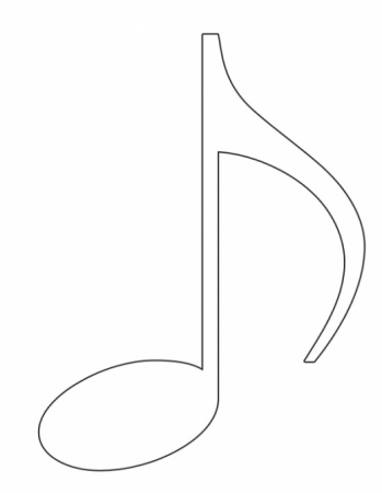 Нотка контур для вырезания