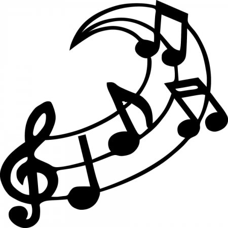 Ноты трафарет