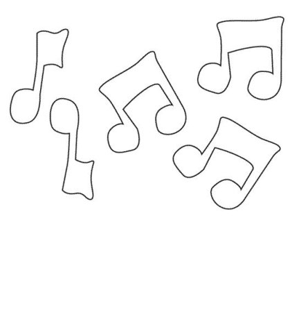 Трафарет на окно с музыкальным инструментом