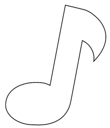 Нотки трафарет