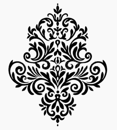 Трафареты бесплатно в Дамасском стиле