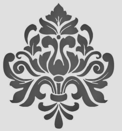 Трафарет узор Дамаск Арабеск