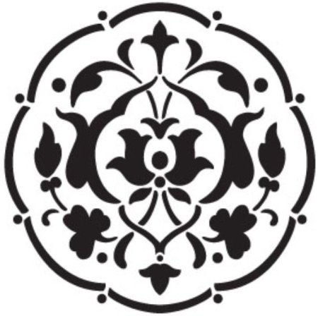 Трафарет розетка