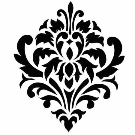 Дамасский узор трафарет