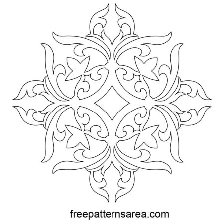 Трафарет Дамаск 3д модель