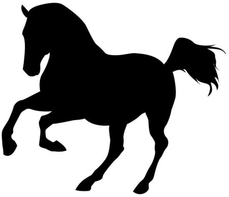 Трафарет лошади